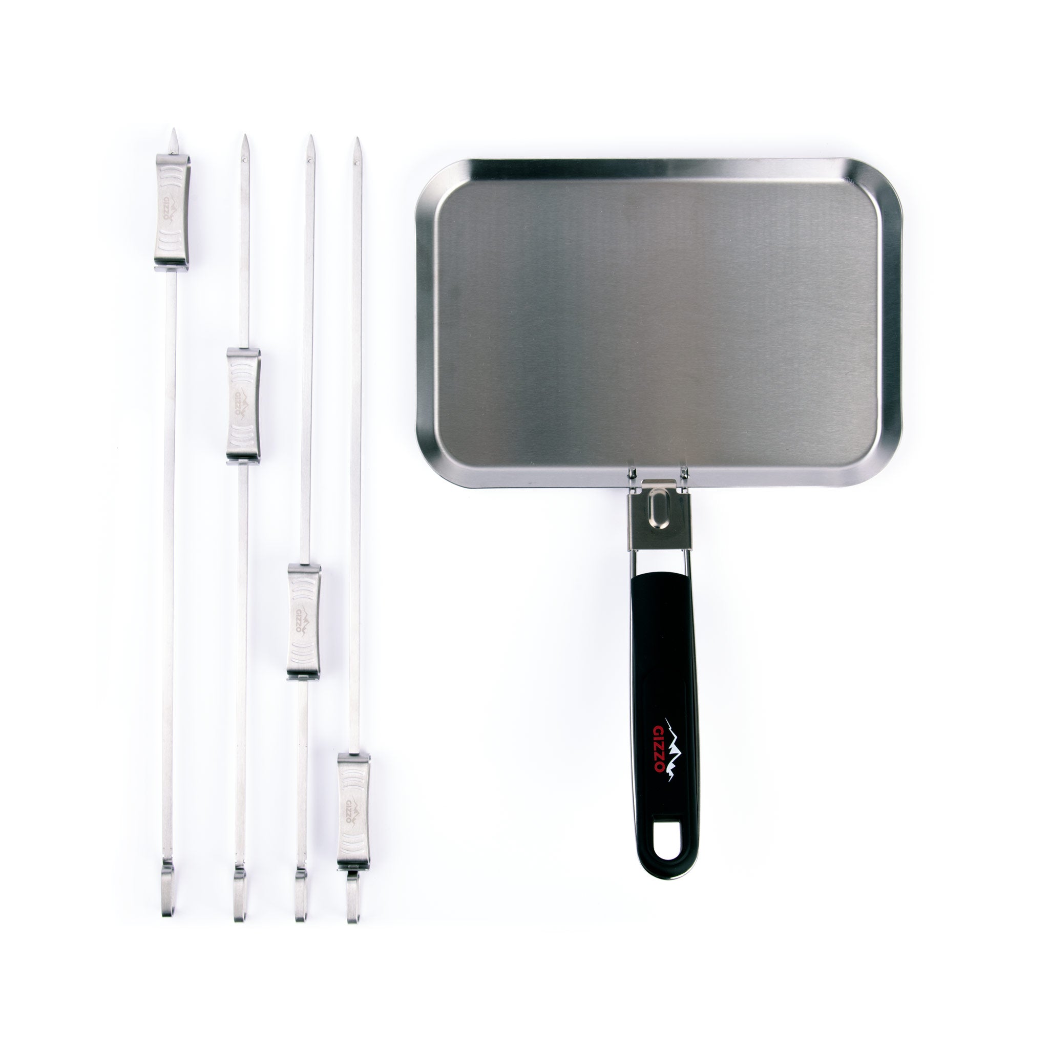 BBQ Pan + 4 Sliding Skewers gift set