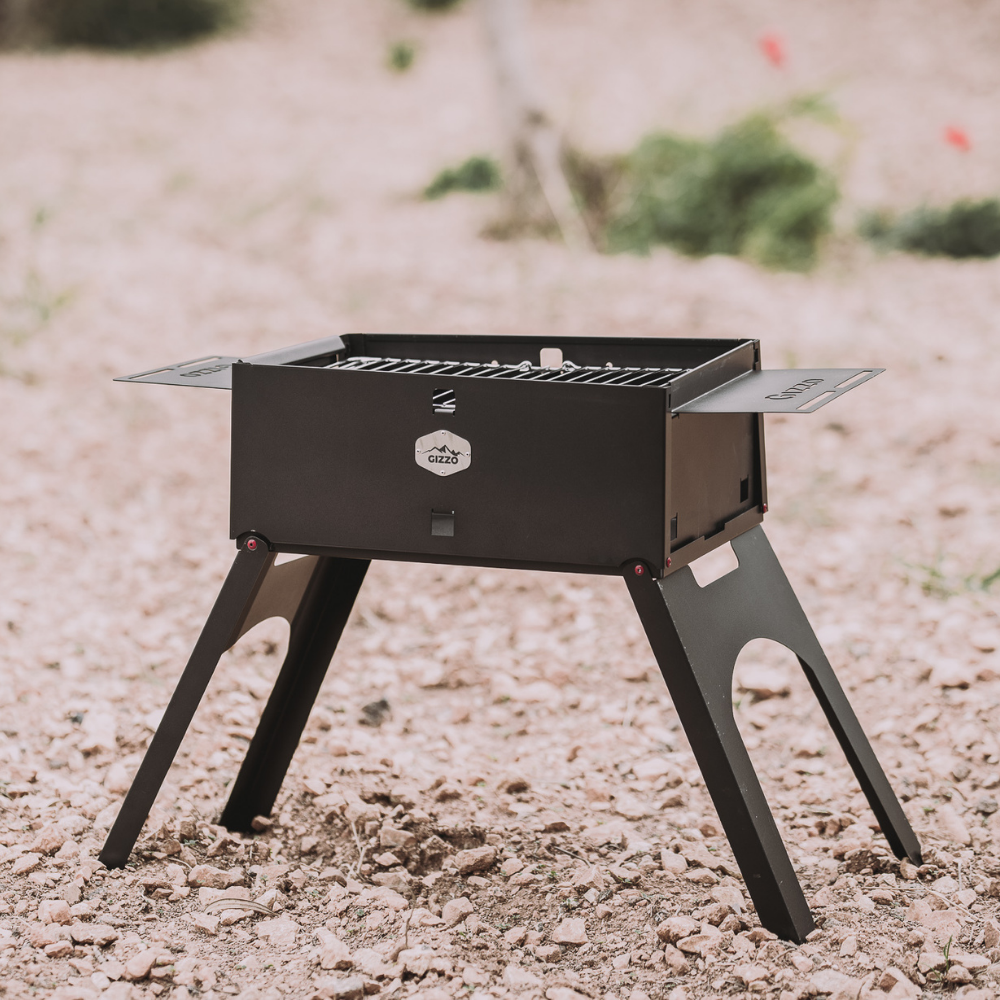Foldable Charcoal Grill Gizzo Starter Set Gizzo Grill