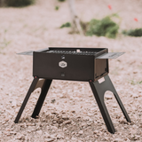Laden Sie das Bild in den Galerie-Viewer, foldable charcoal grill folding with travel case bbq gloves side table easy clan start compact mobile mini small